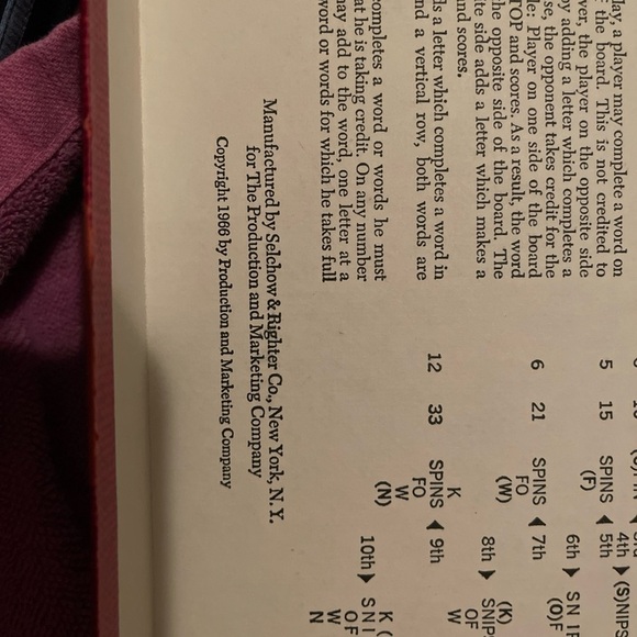 Classic Word Game with Blue and Cream Design Vintage - Picture 11 of 12